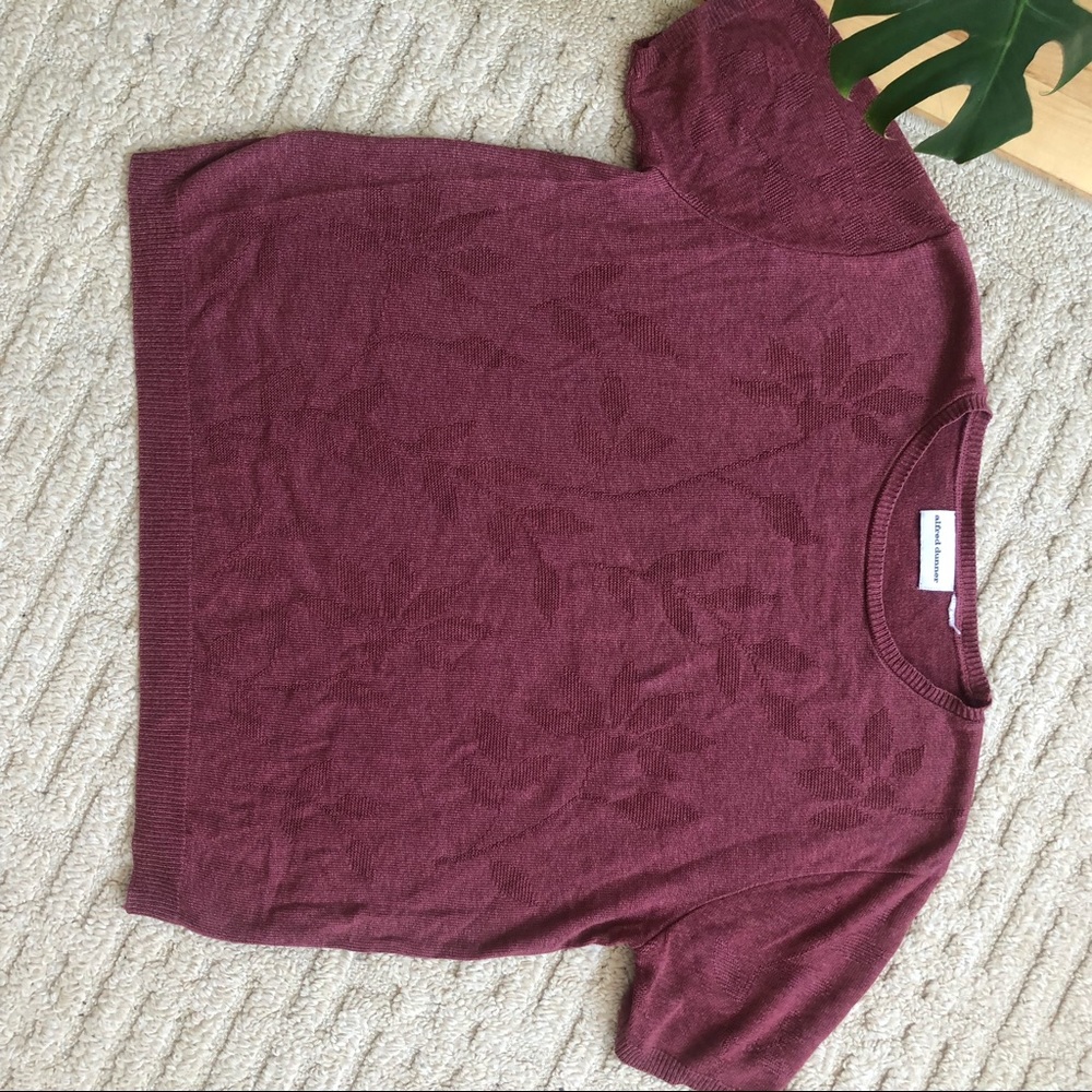 Vintage floral pink top